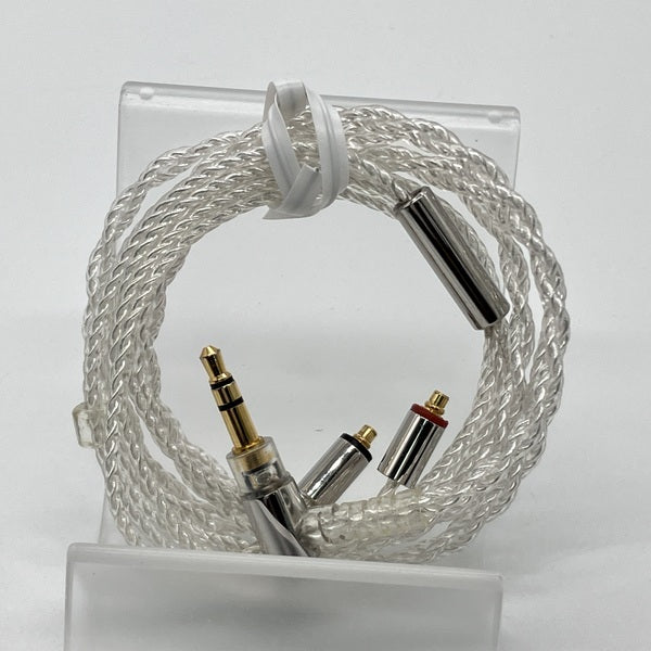 final 【中古】シルバーコートケーブル MMCX 1.2m 3.5mm 【C106