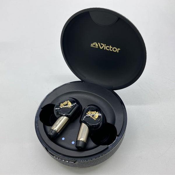 Victor WOOD master ワイヤレスイヤホン ピアノブラック Victor 【中古】WOOD master HA-FW5000T-B ピアノブラック【秋葉原