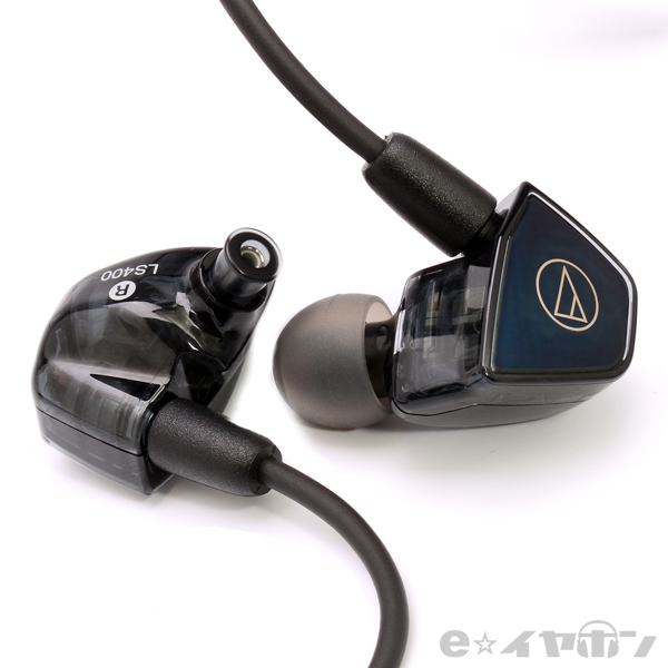 Audio-Technica ATH-LS400iS インイヤー クワッド アーマチュア ドライバー ヘッドフォン インラインマイクコント 