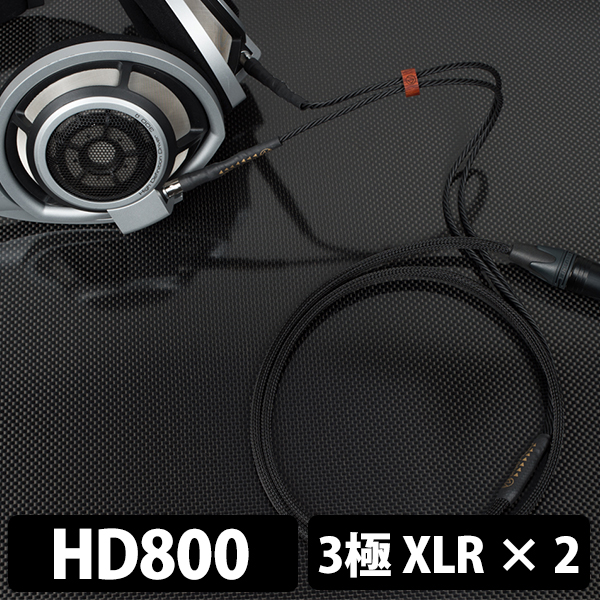 Brise Audio ブリスオーディオ UPG001HP Ref. [HD800S(HD800)-3極XLR x2 (カーボンステンレス