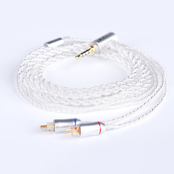 AZLA Silver Plated Cable IEM 2pin-2.5mm 【AZL-SLV-CABLE-2PIN-2.5】