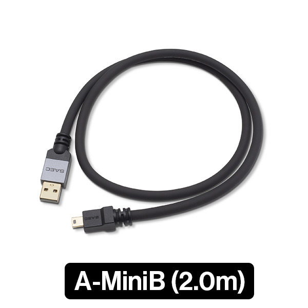 シールドで (お取り寄せ) SAEC USBケーブル STRATOSPHERE SUS-020 A-miniB (2.0m) eイヤホン