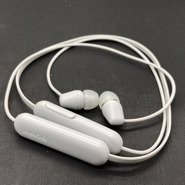 ソニー ワイヤレスイヤホン WI-C200 : Bluetooth ホワイト - イヤホン