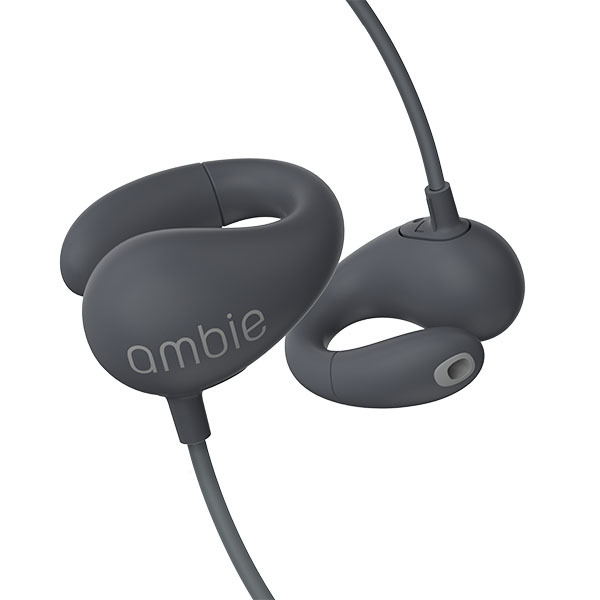 ambie ワイヤレスイヤホン Asphalt Black