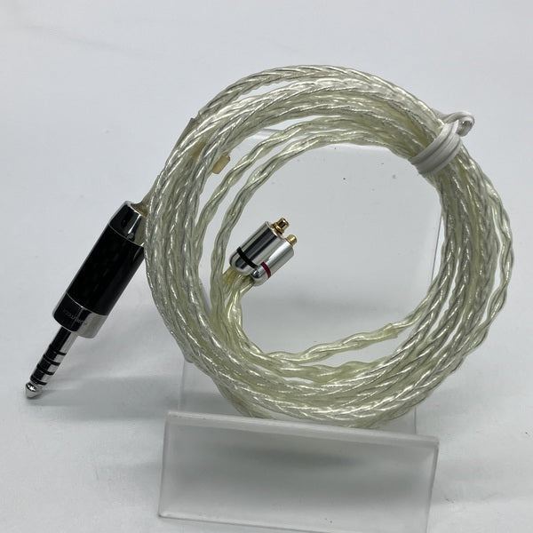 【中古】イヤホン用リケーブル 【8本編み】4N純銀撚り線　カスタマイズ（MMCX-4.4mm）【秋葉原】