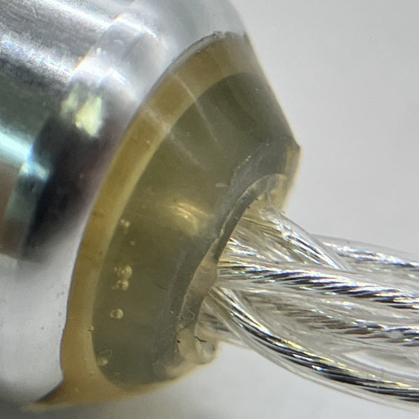 オヤイデ電気 【中古】イヤホン用リケーブル 【8本編み】4N純銀撚り線