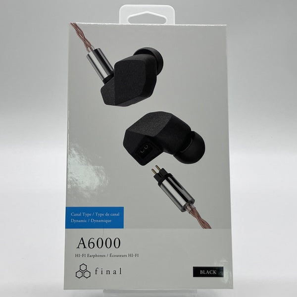 【新品/未開封】final A6000 ブラック 有線イヤホン final 【中古】A6000 【FI-A6DPLD】【秋葉原】 – e☆イヤホン