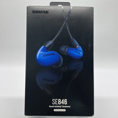 SHURE 【中古】SE846+UNI ブルー 【SE846BABL+UNI-A】(ケーブル欠品