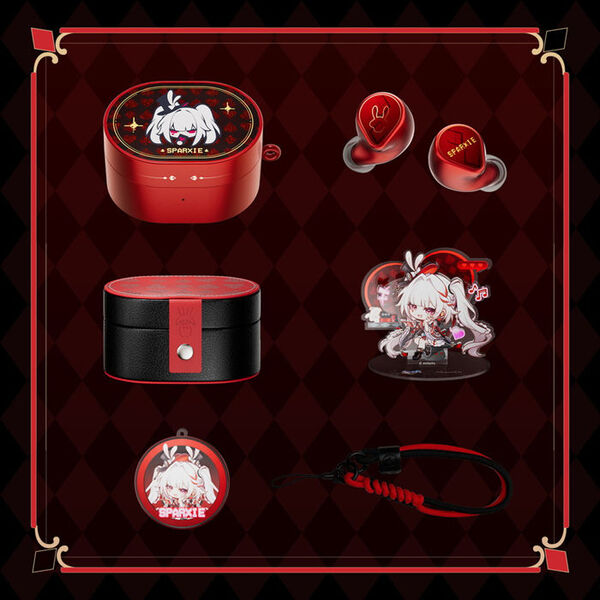 火花【崩壊：スターレイル】 x MOONDROP【特典アクスタ、限定チャーム＋ストラップ付】