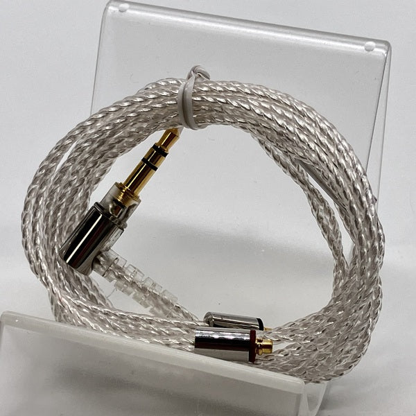 final 【中古】シルバーコートケーブル MMCX 1.2m 3.5mm 【C106