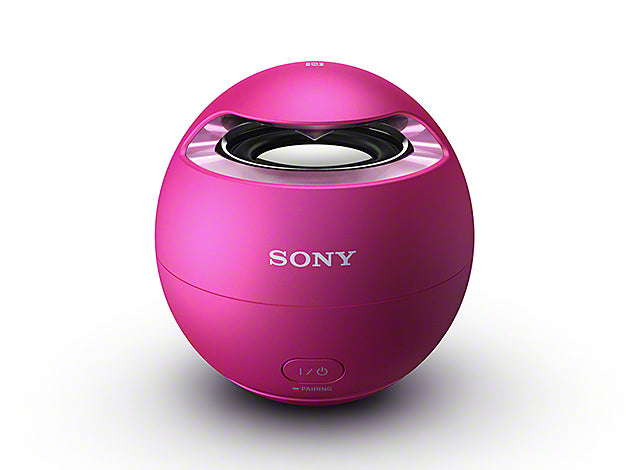 新品未開封★ワイヤレススピーカー SRS-X1 バイオレットSONY 防水仕様の球体スピーカー「SRS-X1」 バイオレット 開梱・外観