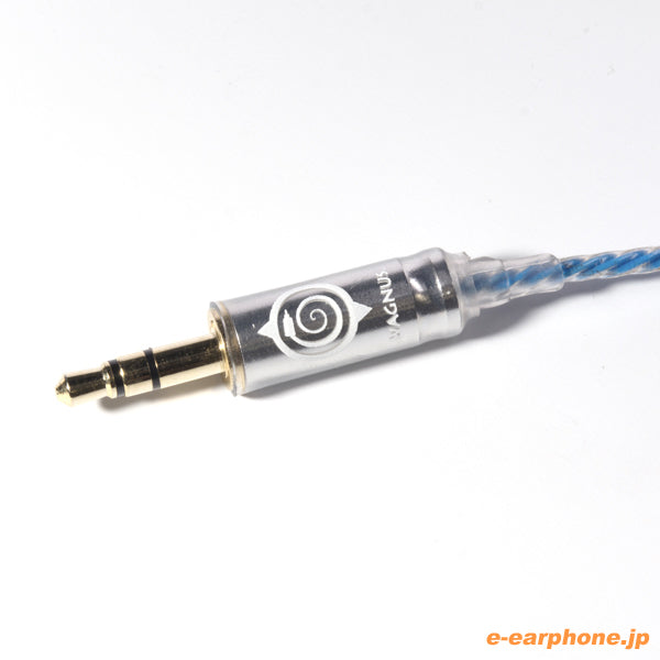 最終！  WAGNUS   BLUE MOON カスタムメイド リケーブル WAGNUS. BLUE MOON 3.5mm3極 SHURE MMCX type – e☆イヤホン