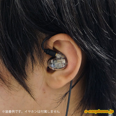 01シリーズ 2.5mm4極プラグ-MMCX(L/R)イヤホンケーブル ブラックライン【iect_01_bl2m_b】