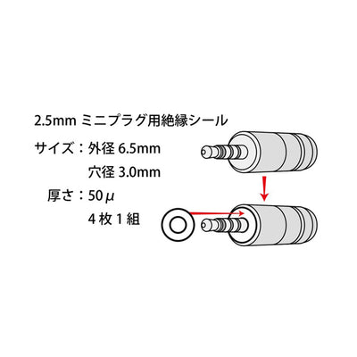 P-2.5/4G 【2.5mm4極プラグ】