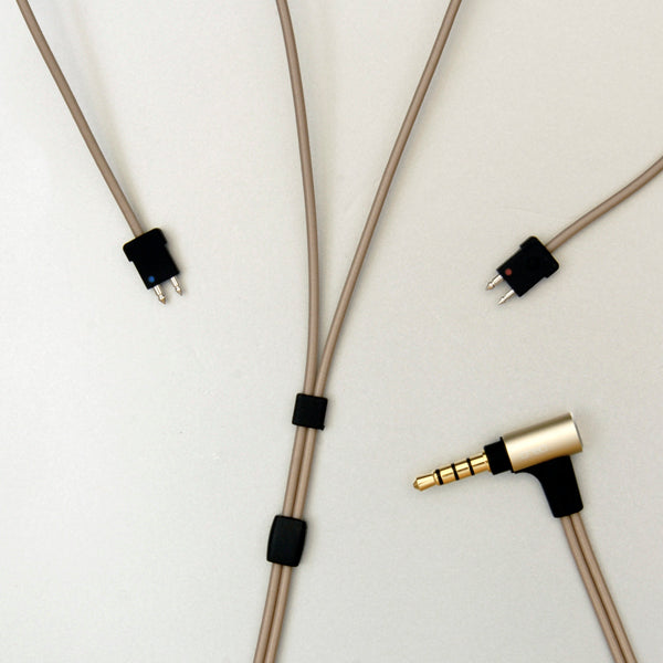 02シリーズ 3.5 4極プラグ-2pin (FitEar)(L/R)【iect_02_bl3f_120】