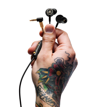 Marshall カナル型イヤホン Mode EQ Marshall（マーシャル） MODE EQ Black&Brass 有線イヤホン カナル型