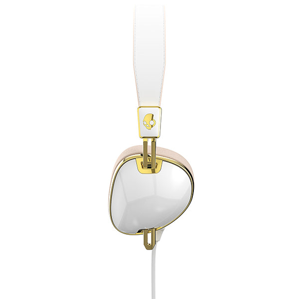 Skullcandy Knockout White/Brown/Gold Mic2【S5AVJX-534】