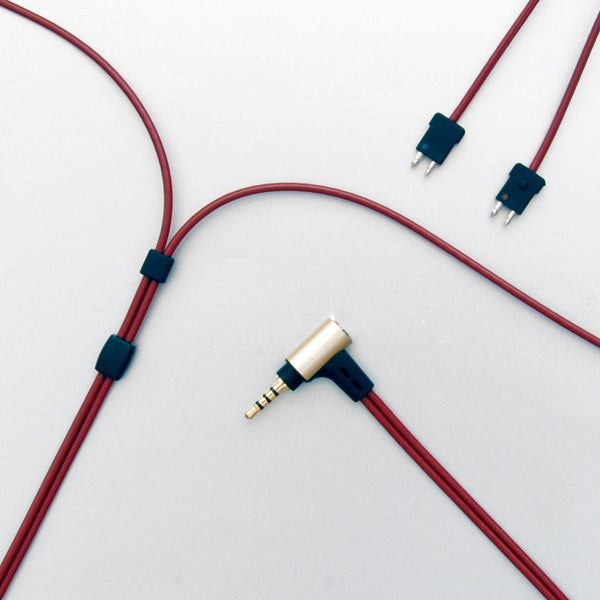 03シリーズ 2.5 4極プラグ-2pin (FitEar)(L/R)【iect_03_bl2f】