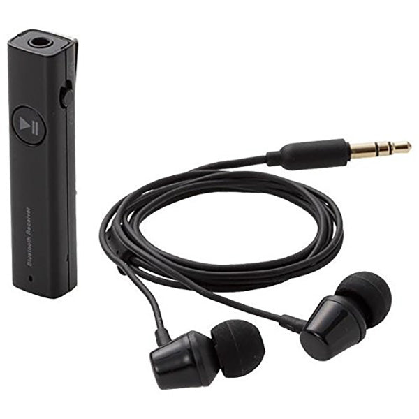 ジャンク ELECOM他 有線ヘッドホン 2点 マイク付 ELECOM ステレオヘッドホン付きマイク搭載Bluetooth(R)レシーバー – e