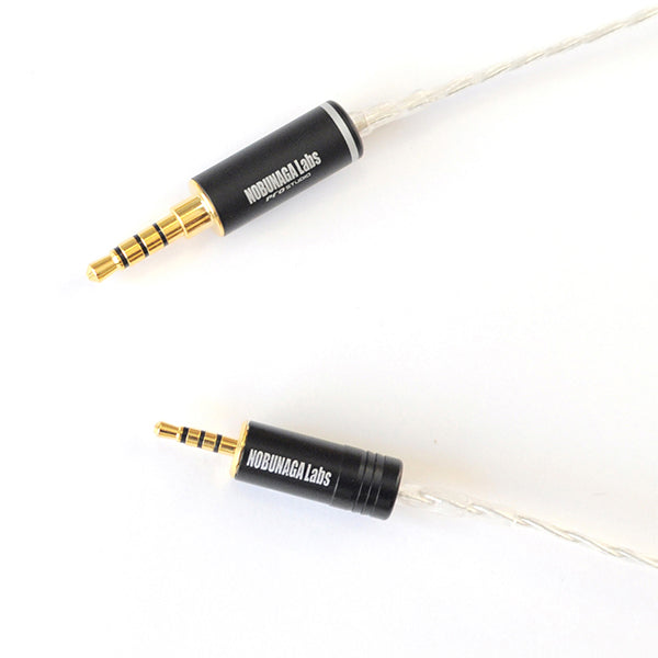 NOBUNAGA Labs PREMIUM ヘッドホンケーブル 2.5mm4極-3.5mm4極 御手杵(おてぎね) NLP-OGN NOBUNAGA Labs PREMIUM ヘッドホンケーブル 2.5mm4極-3.5mm4極 御手杵