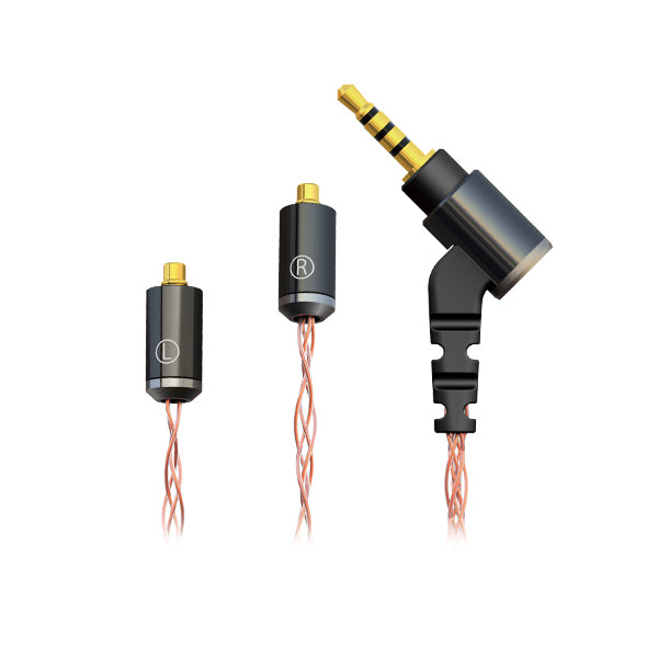 HC-PCC25K Φ2.5mm plug バランス接続MMCX単結晶銅ケーブル