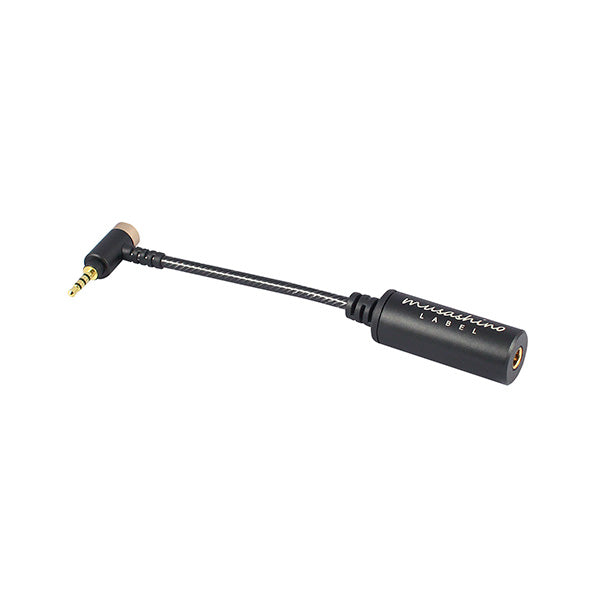 musashino LABEL 4.4mm5極バランスメスプラグ→2.5㎜4極バランスL字
