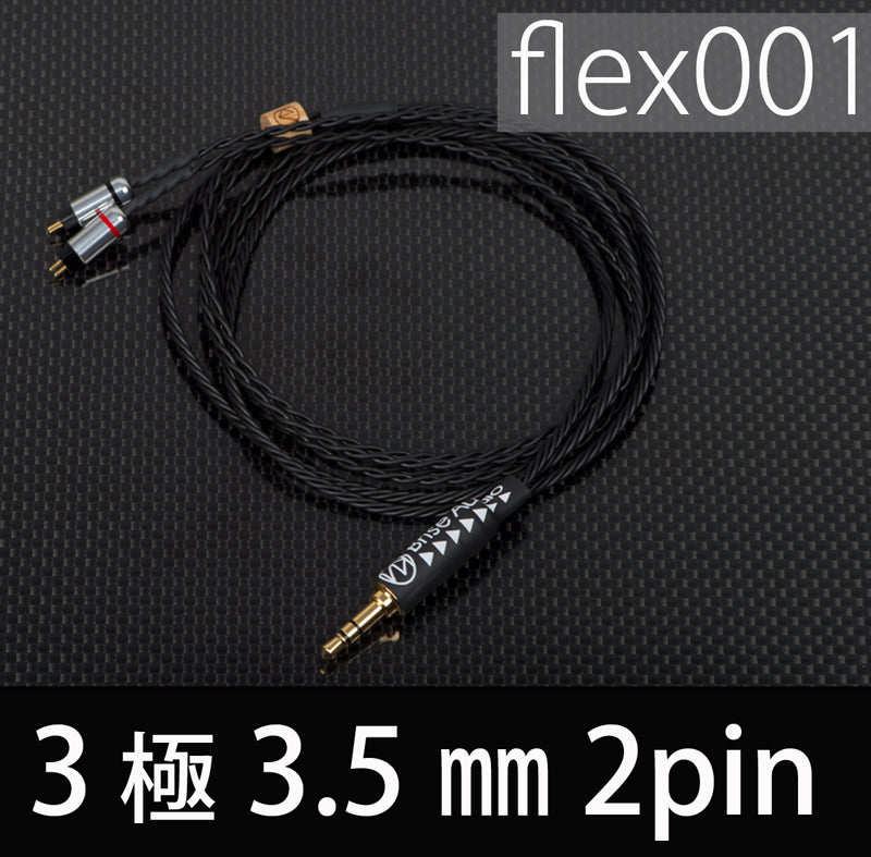flex001【3極Φ3.5mmプラグ-2pin】