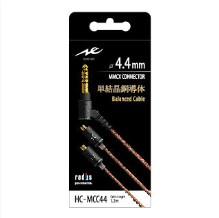 HC-MCC44K φ4.4mm バランス接続 単結晶銅導体 MMCXケーブル