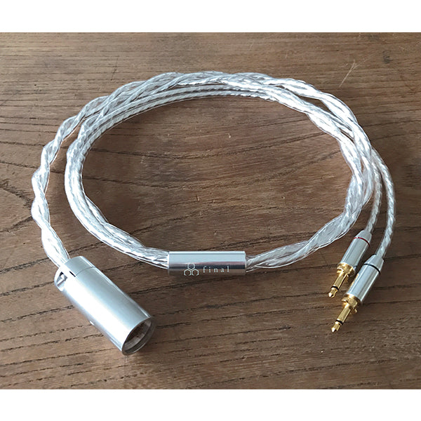 final用シルバーコートケーブル　XLR4pin　3m final シルバーコートケーブル(XLR)【C093 LPCXCL】 – e☆イヤホン