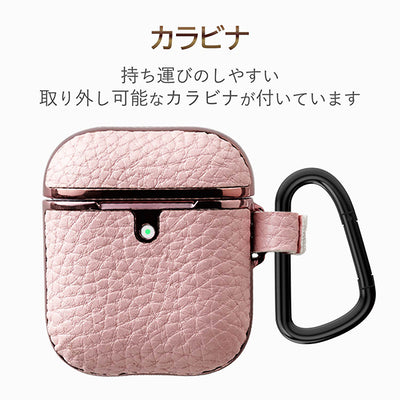 AirPods用サイドメッキソフトレザーケース