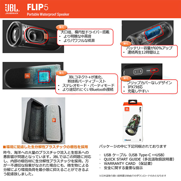 JBL FLIP5 – e☆イヤホン