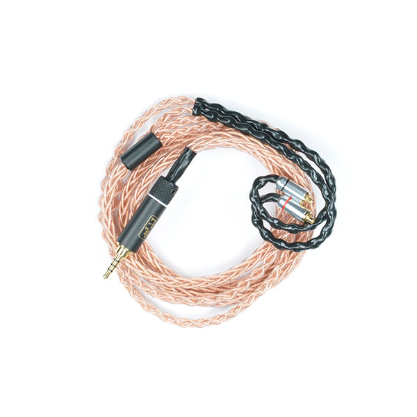 丸七赤龍 【2.5mm 4極 mmcx 七福神商事オリジナル純銅線】
