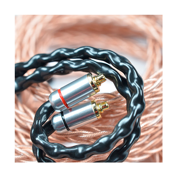 丸七赤龍 【2.5mm 4極 mmcx 七福神商事オリジナル純銅線】