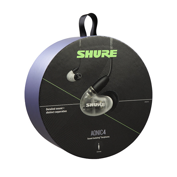 Shure AONIC 4 ブラック 右側のみ良品 左側シェル割れ断線 SHURE AONIC （エオニック）4 高遮音性イヤホン｜SE42HYBK+UNI-A