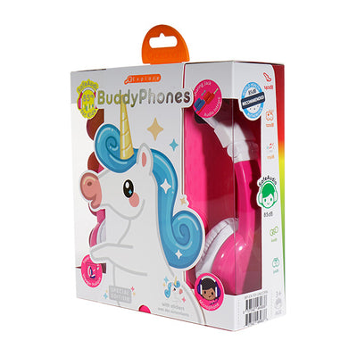 BuddyPhones Explore Foldable Unicorn with Mic