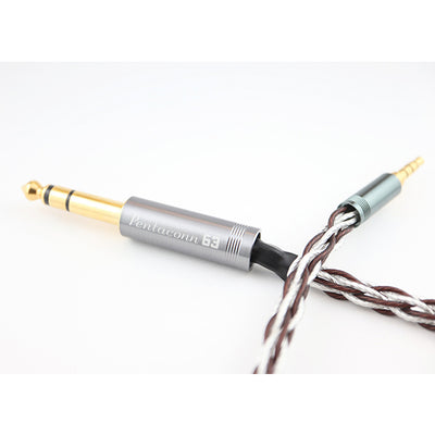SONY MDR-1A/1AM2用 Φ6.3-Φ3.5（4極）OFC+純銀ケーブル 【NBB1-16-008-30】