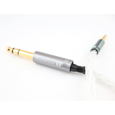 SONY MDR-1A/1AM2用 Φ6.3-Φ3.5（4極） 純銀ケーブル 【NBB1-16-009-30】