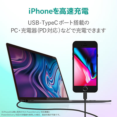 USB-C to Lightningケーブル
