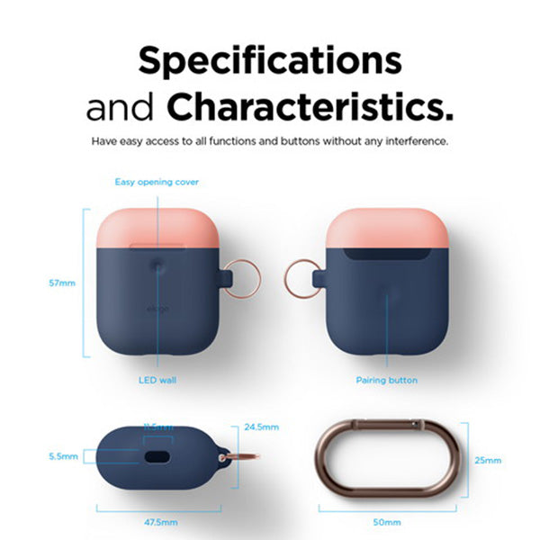 AIRPODS DUO HANG CASE for AirPods 2nd（カラビナ付き）