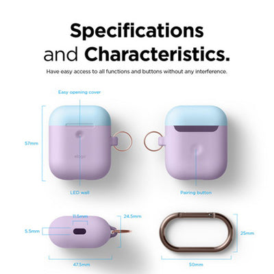 AIRPODS DUO HANG CASE for AirPods 2nd（カラビナ付き）