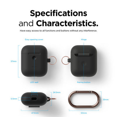 AIRPODS HANG CASE for AirPods 2nd（カラビナ付き）