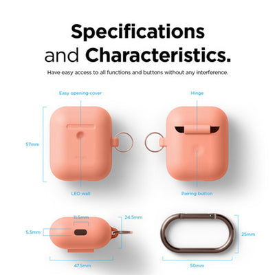 AIRPODS HANG CASE for AirPods 2nd（カラビナ付き）