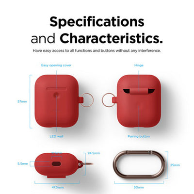 AIRPODS HANG CASE for AirPods 2nd（カラビナ付き）
