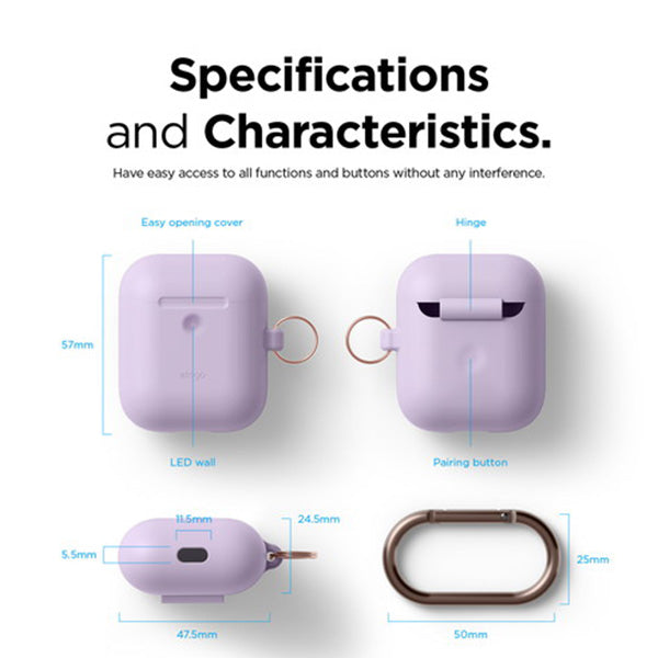 AIRPODS HANG CASE for AirPods 2nd（カラビナ付き）