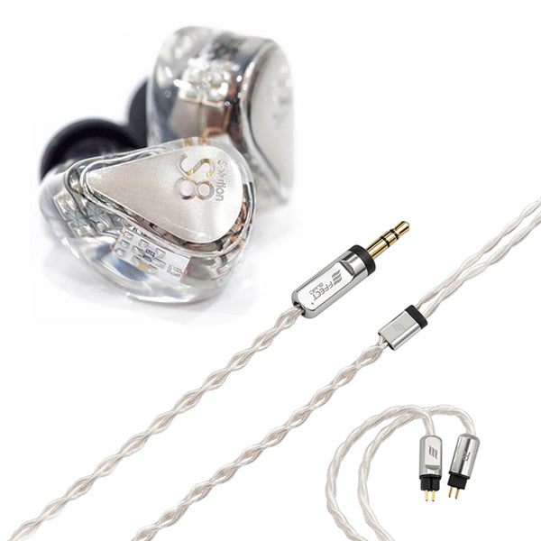 水月雨 (MOONDROP) S8×EFFECT AUDIO Virtuoso（2Pin 3.5mm） – e☆イヤホン