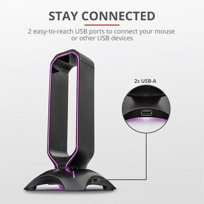 GXT 265 Cintar RGB Headset Stand　Black