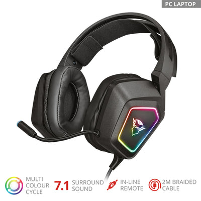 GXT 450 Blizz RGB 7.1 Surround Gaming Headset　Black