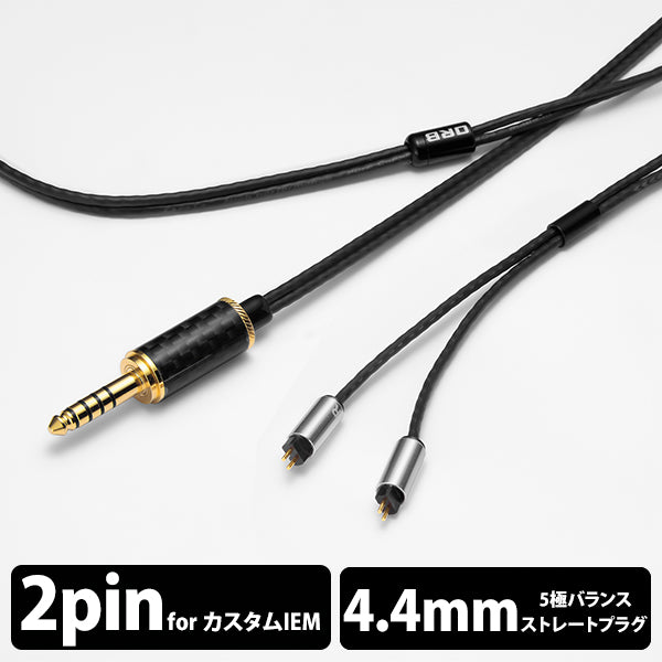 Clear force Light Custom IEM 2pin 4.4φ (1.2m)