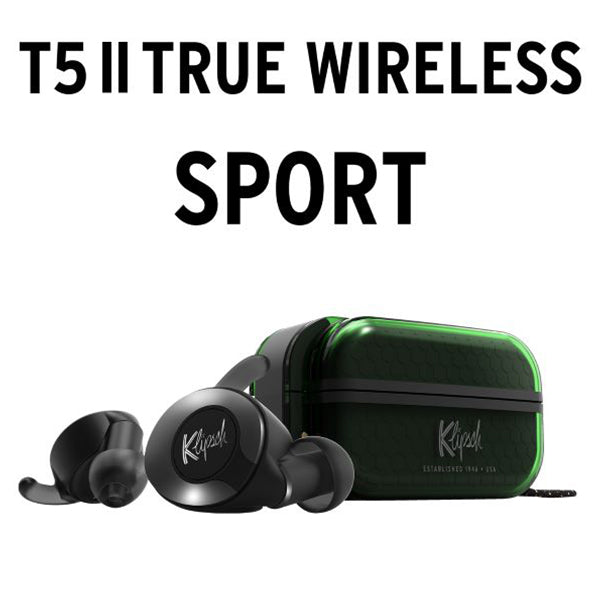 klipschフルワイヤレスイヤホンT5SPORTGREEN Klipsch T5 II TRUE WIRELESS SPORT – e☆イヤホン