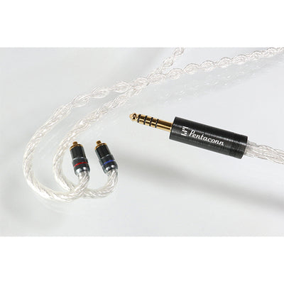 MMCX - 4.4mm5極 純銀8芯リケーブル【PRH03-44-mm】